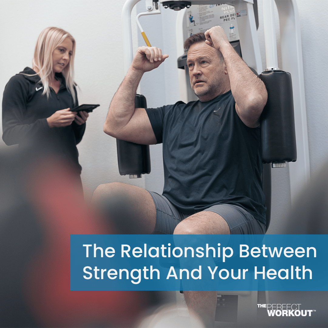 Featured image of a man strength training at The Perfect Workout