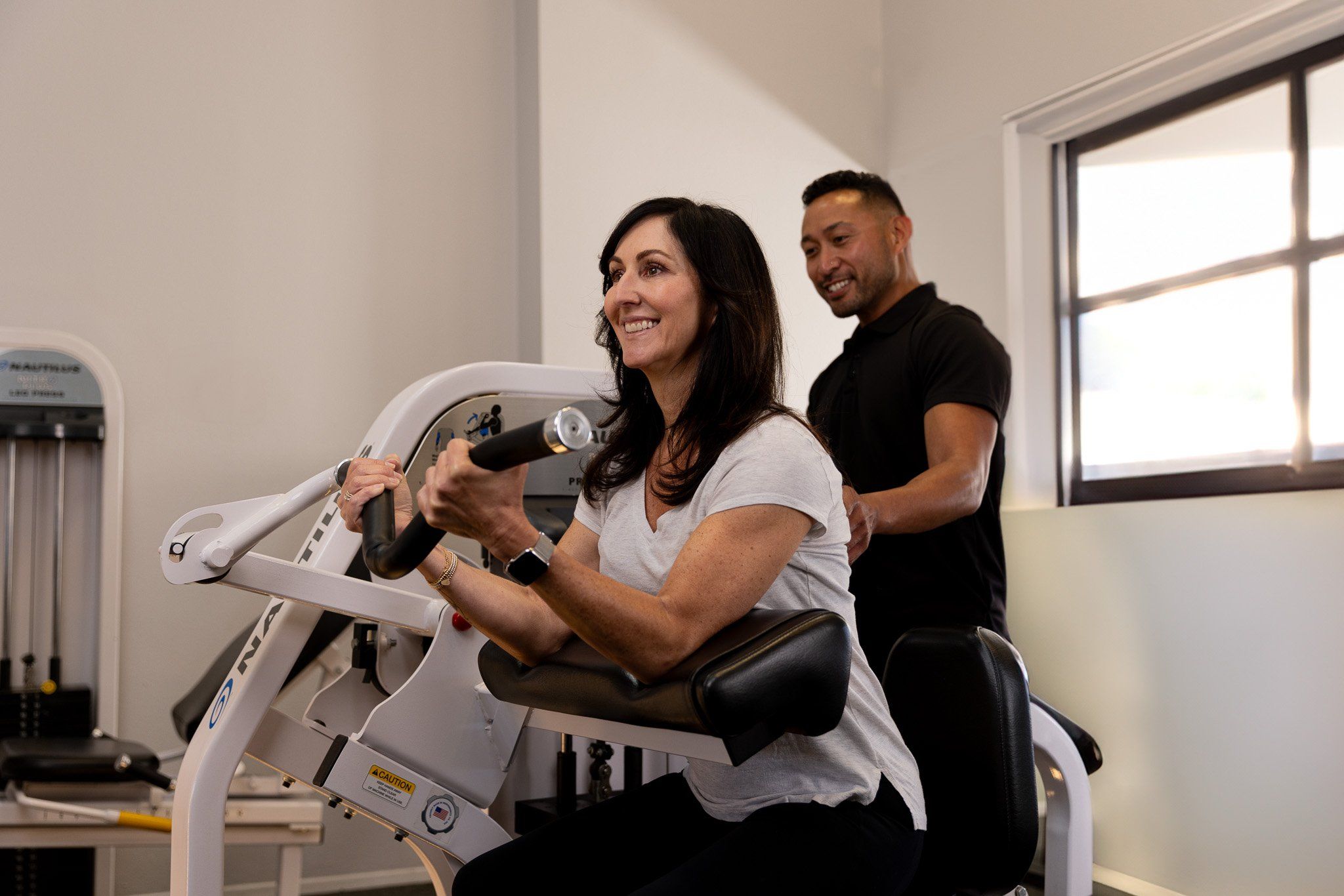 Member training at The Perfect Workout