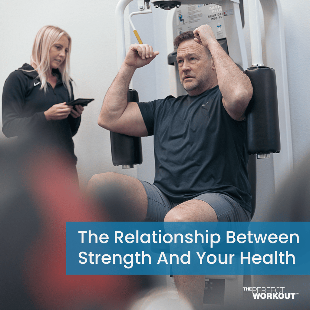 Featured image of a man strength training at The Perfect Workout