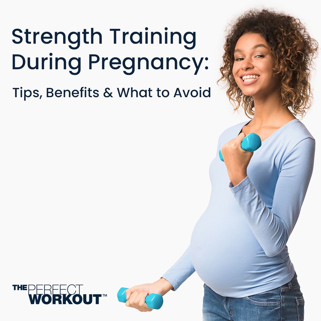 Featured Image of a pregnant woman lifting weights