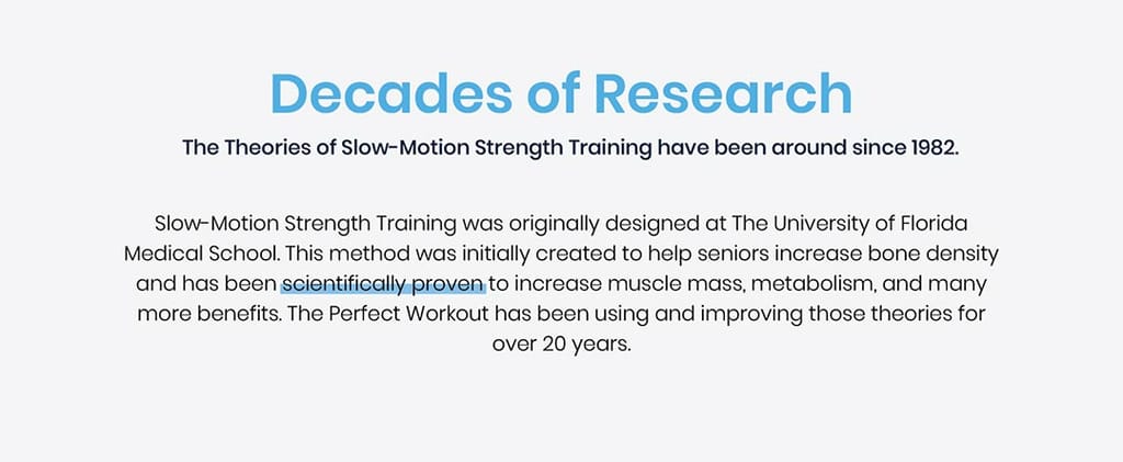 decades of research on slow motion strength training