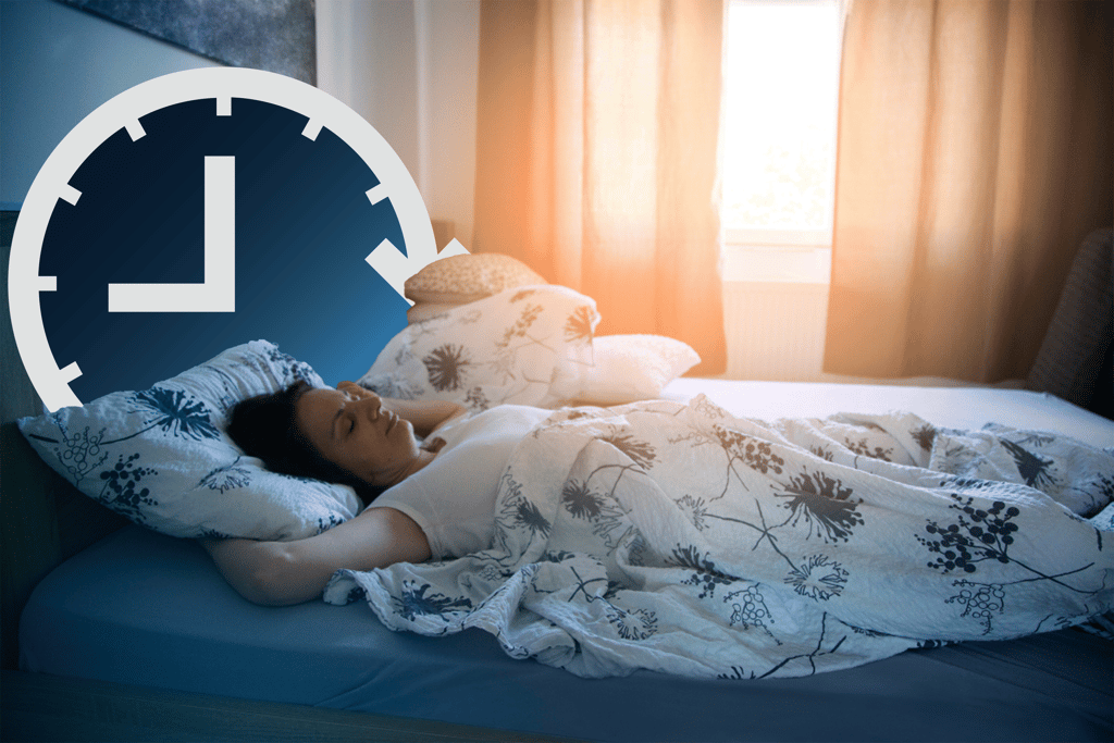 Woman sleeping after Strength Training