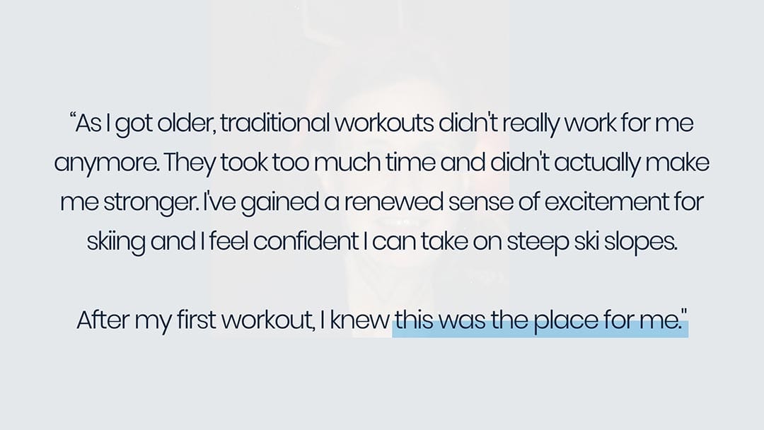 Client Quote about The Perfect Workout