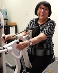 woman over 90 years old strength training