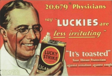 Cigarette Ad from Harvard Research