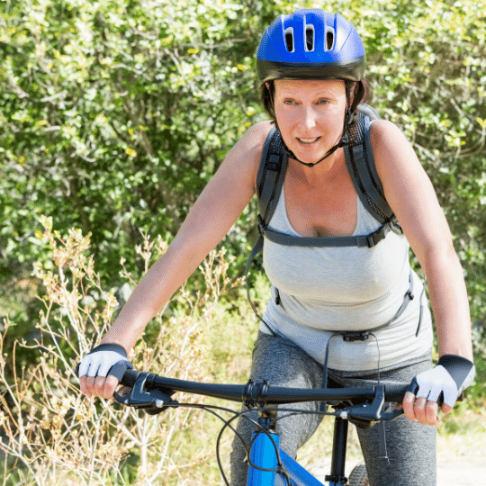 Exercise Myth Woman Riding Bike