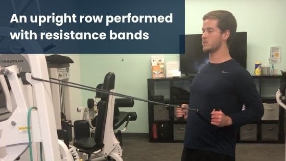Upright Row Resistance Bands
