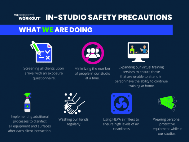 In studio Covid-19 Safety precautions 1