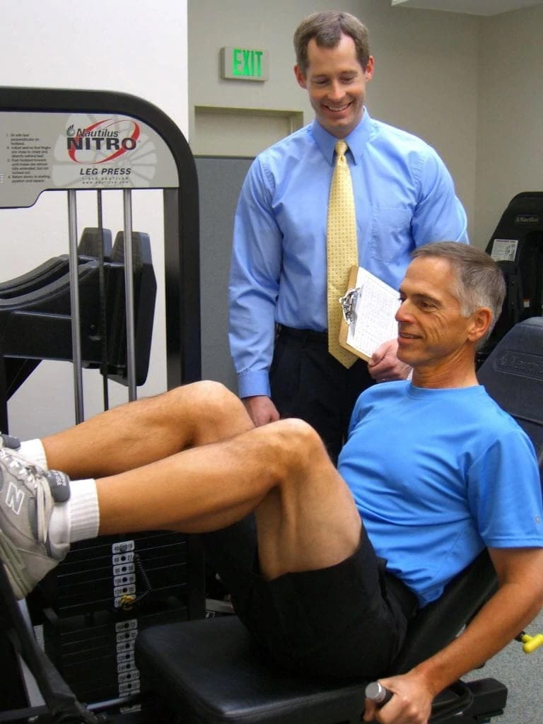 Matt Hedman Coaching a client at The Perfect Workout