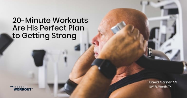 The Perfect Workout Member, David Garner doing slow motion strength training