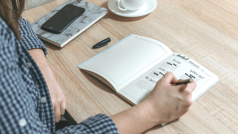 writing another way to create those healthy habits