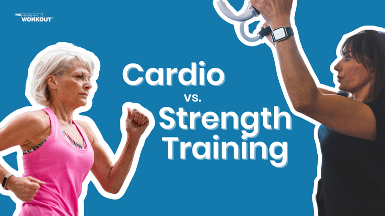 Female running and a female doing a lat pulldown exercise