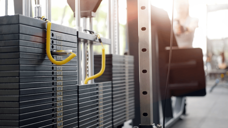 image of a rack of weights