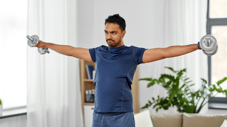 Image of a lateral raise exercise