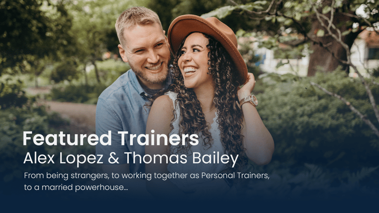 Image of May 2023 featured trainers, Alex and Thomas