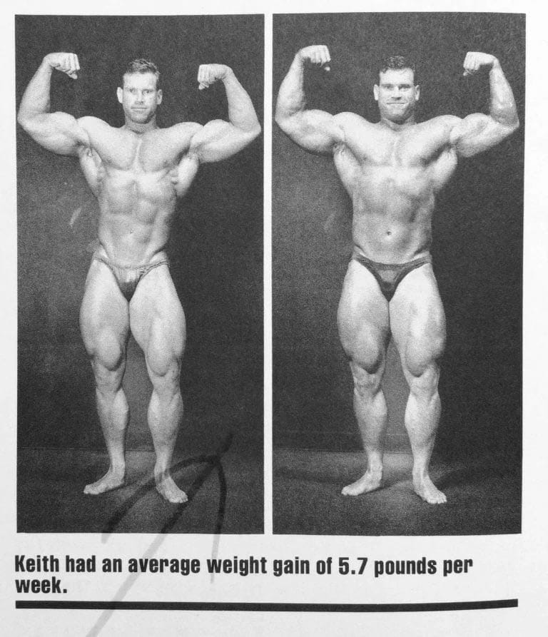 Strength training body builder results