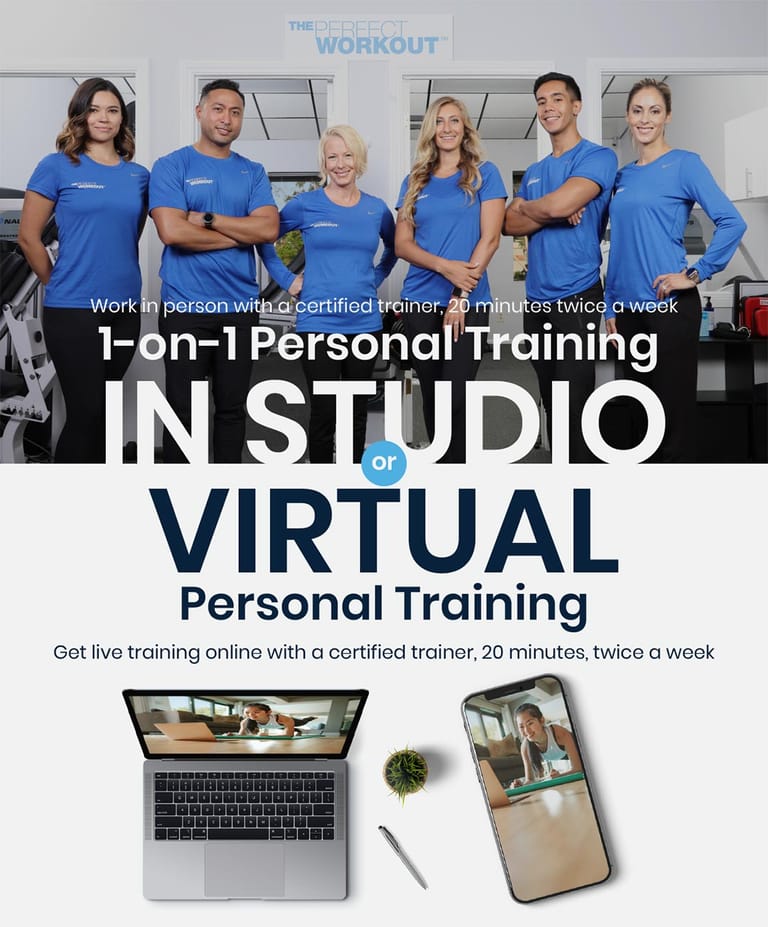 The Perfect Workout team with in studio and virtual personal training