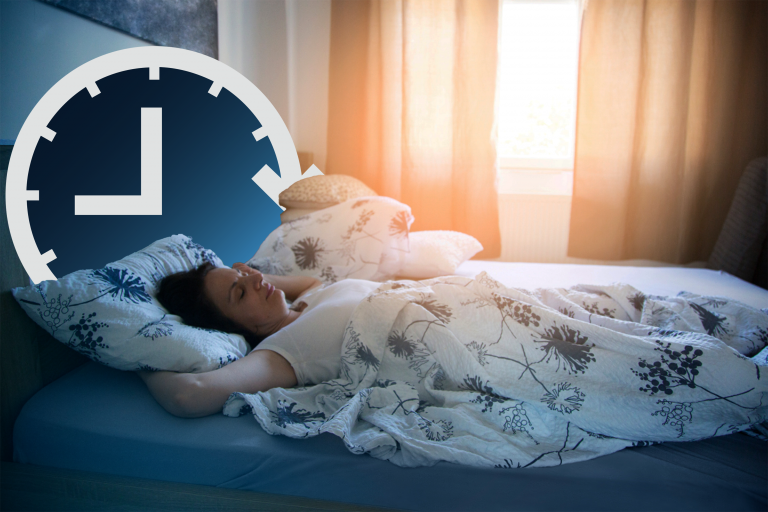 Woman sleeping after Strength Training