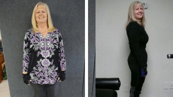 Before and after photo The Perfect Workout member