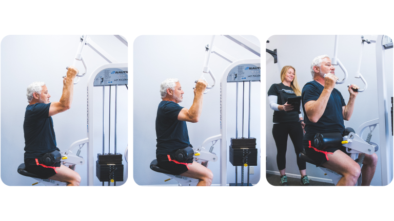 The 3 stages of the Lat Pulldown Exercises