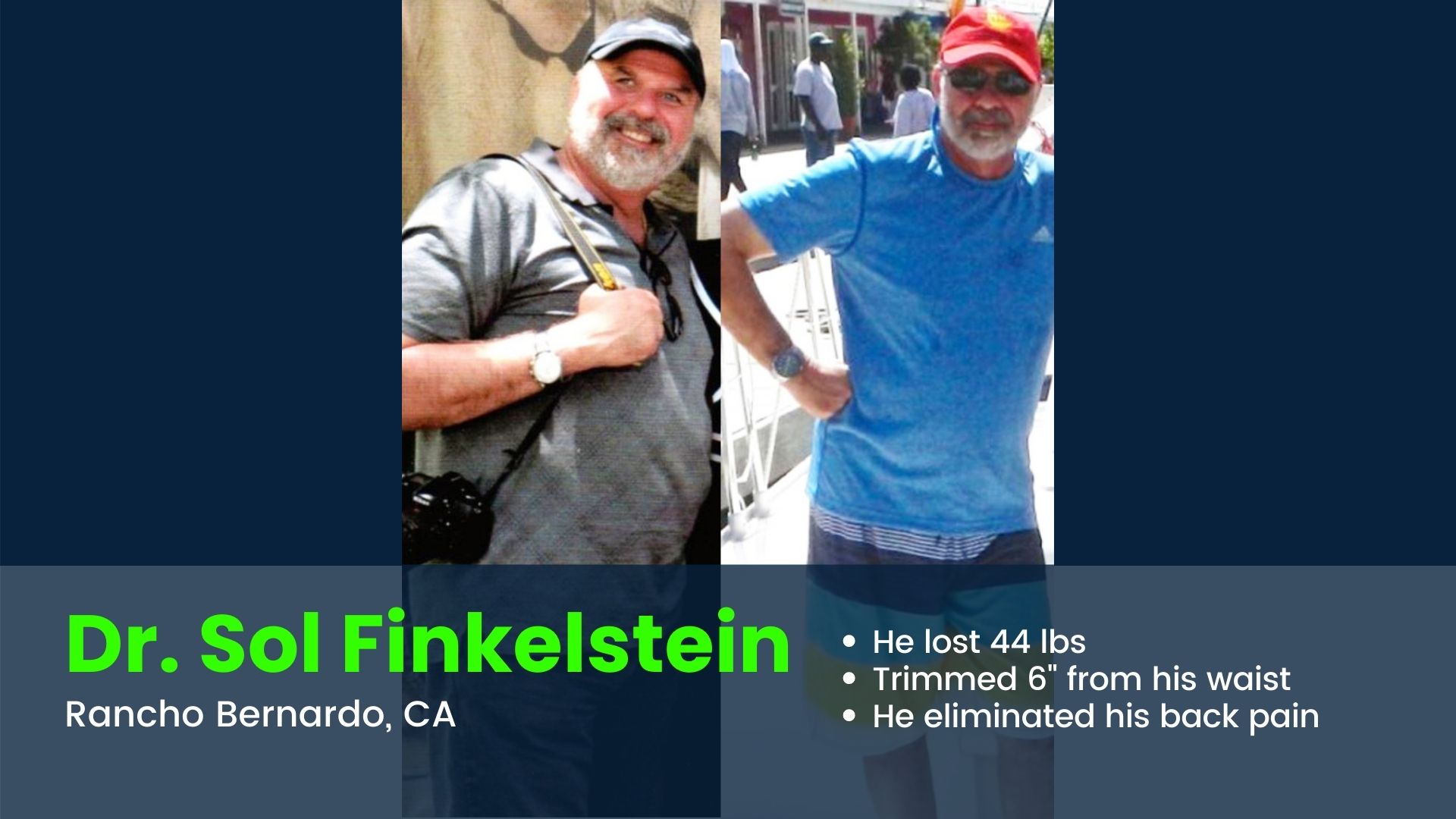 Doctor loses 44 pounds before and after photos