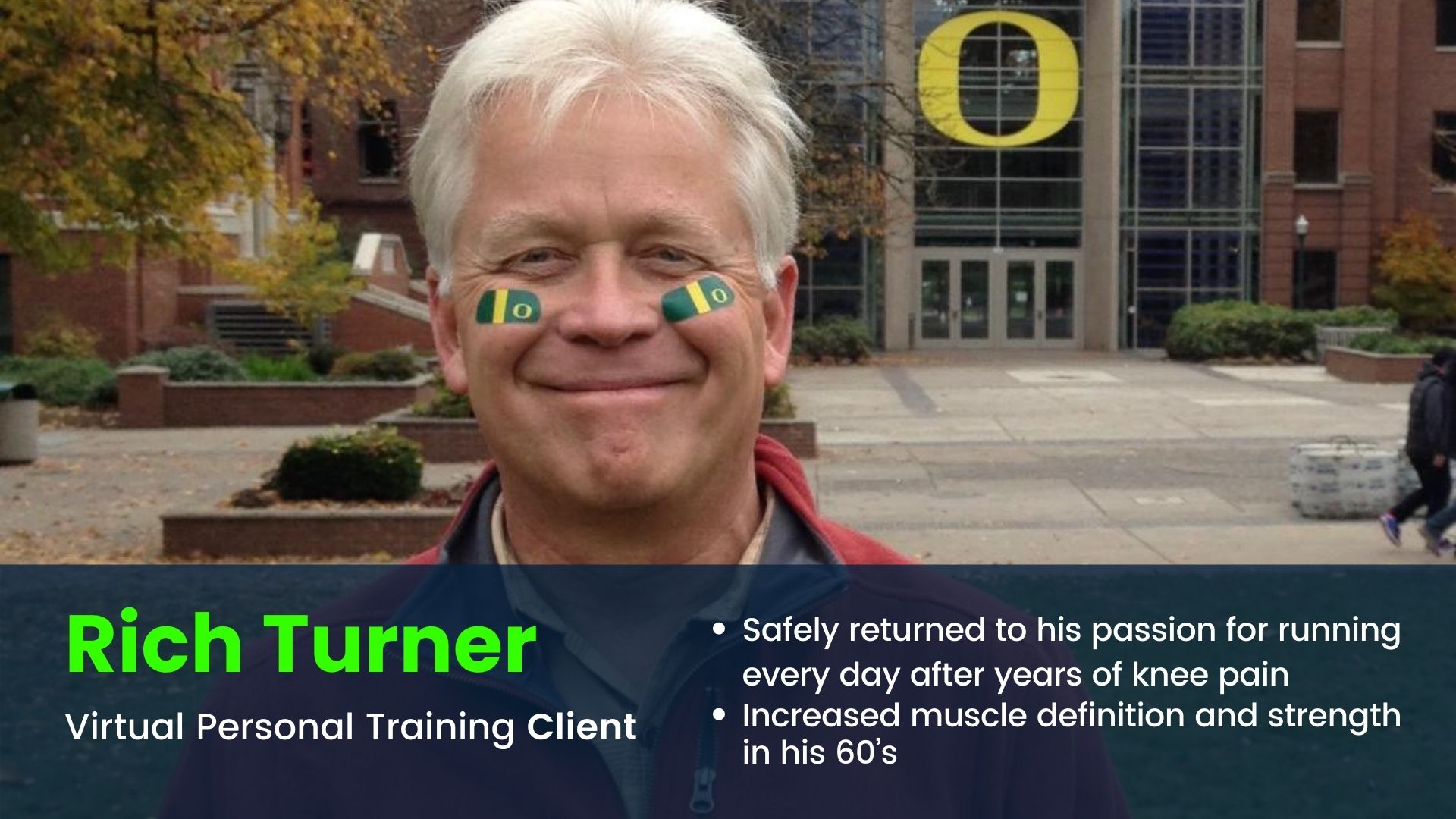 Client increased strength in his 60's with 1-on-1 personal training