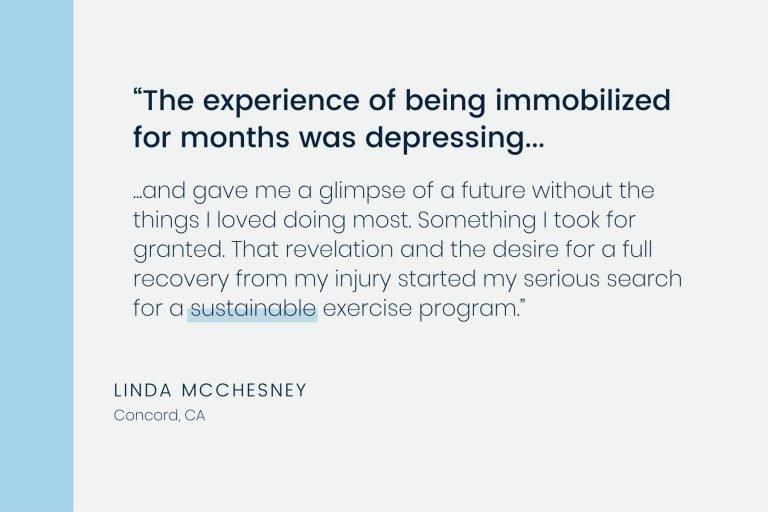 Testimonial from a strong and healthy woman