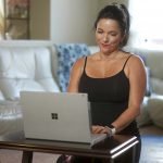 Female Virtual Client on laptop