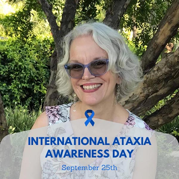 Woman Celebrating International Ataxia Awareness Day