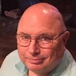 Male client smiling