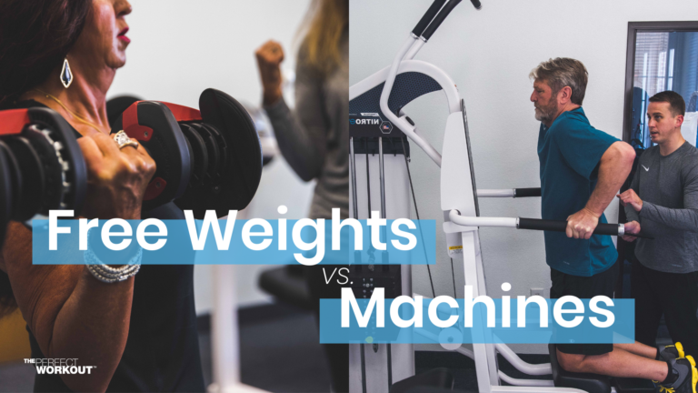 Free Weights vs. Machines - members strength training