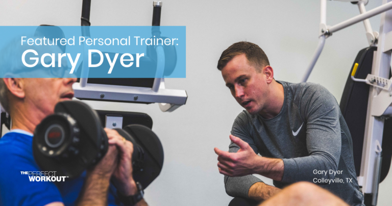 Male Personal Trainer, Gary Dyer coaching man lifting weights