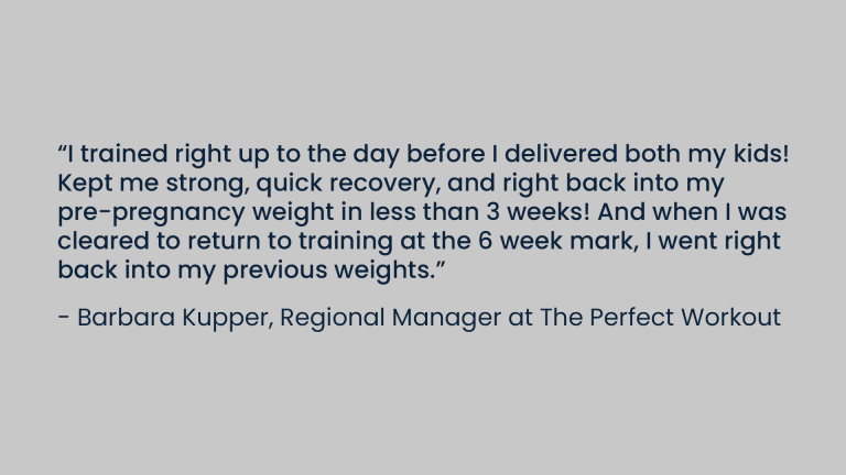 A testimonial about the safety of working out while pregnant