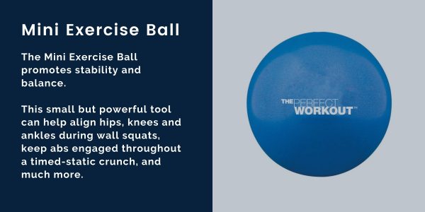 the perfect workout mini exercise ball for virtual training program to promote stability and balance